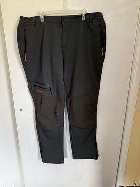 Womens Black Outdoor Softshell Pants- snow pants